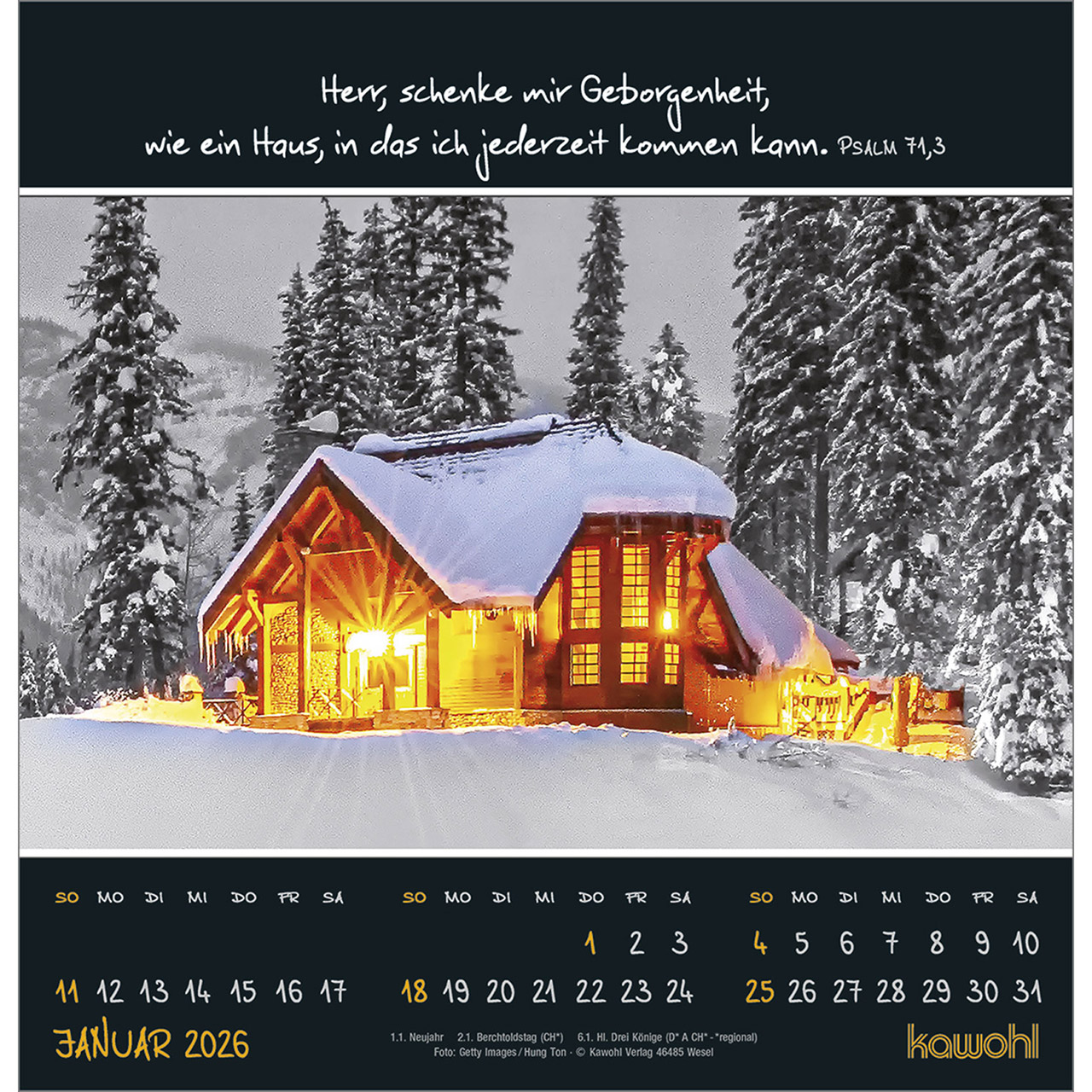 Wandkalender - Kleine Wunder entdecken 2026