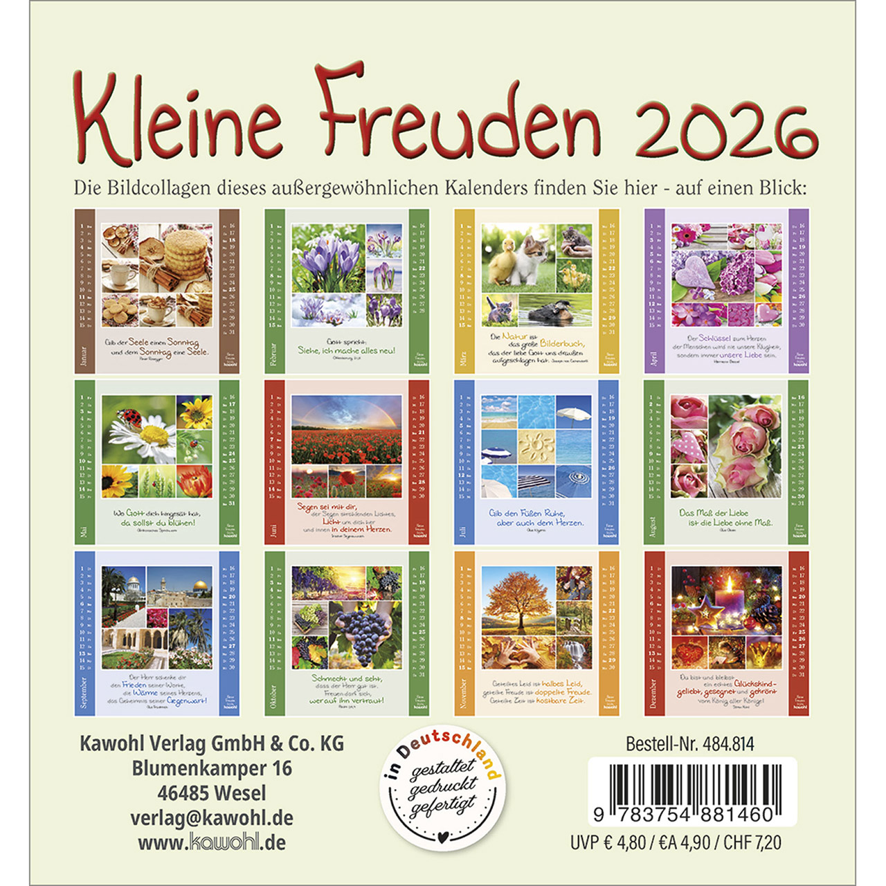Tischkalender - Kleine Freuden 2026