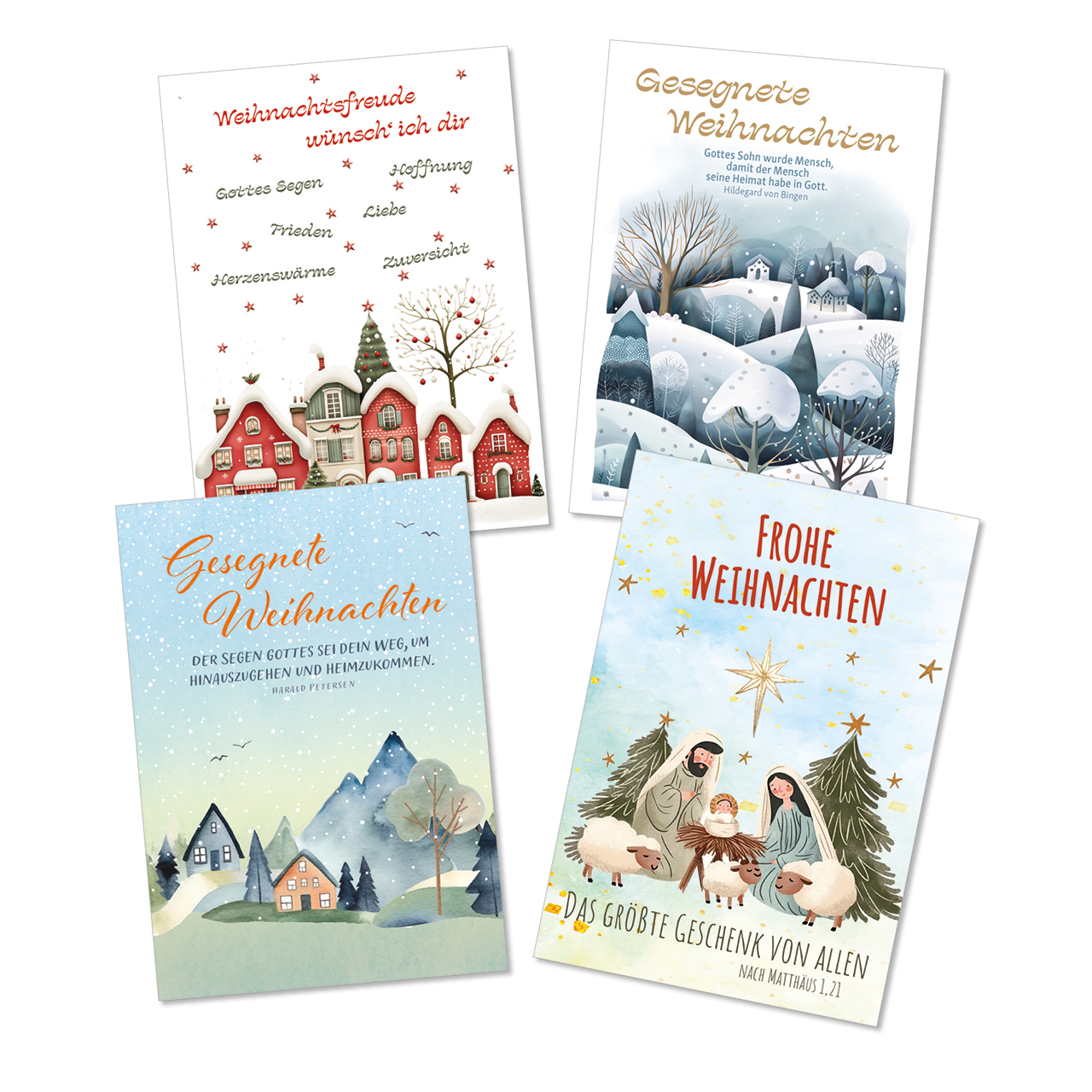 Postkarten-Serie - Weihnachts-Postkartenserie - Weihnachtsmotive