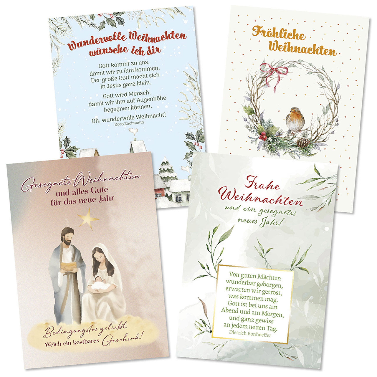 Weihnachts-Postkartenserie