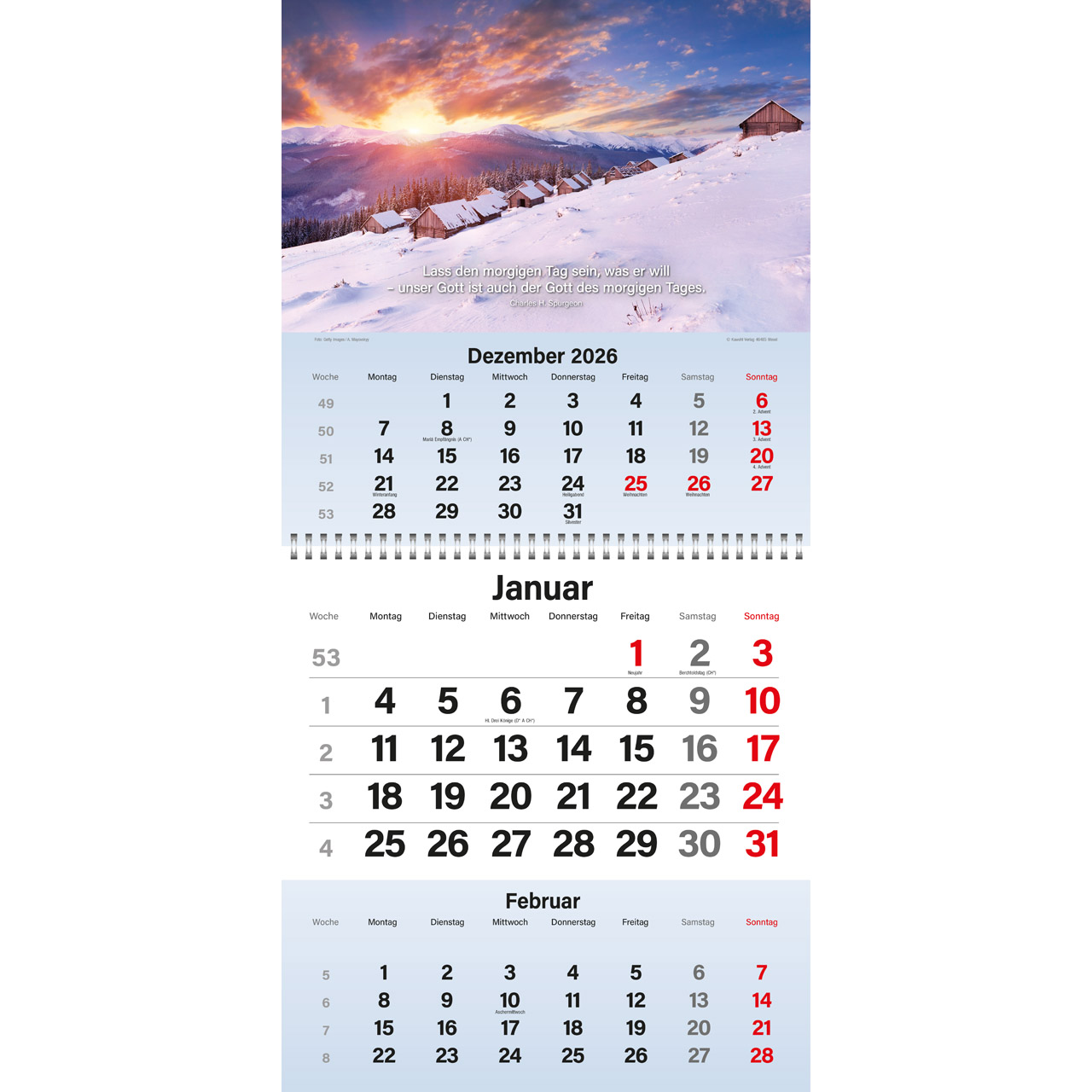 Terminkalender - Gott segne meinen Tag 2027