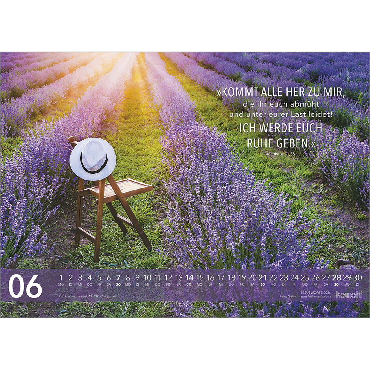 Wandkalender - Jesus Worte 2026