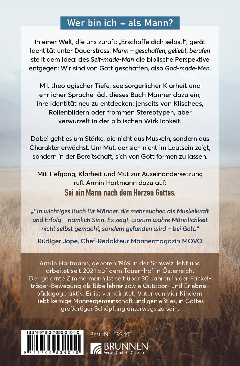Buch - Mann - geschaffen, geliebt, berufen