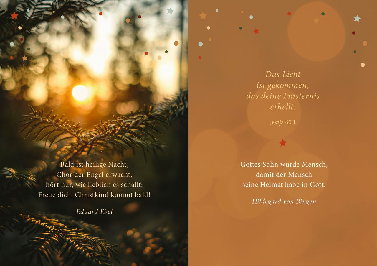 Grußheft - Segenspost zu Weihnachten