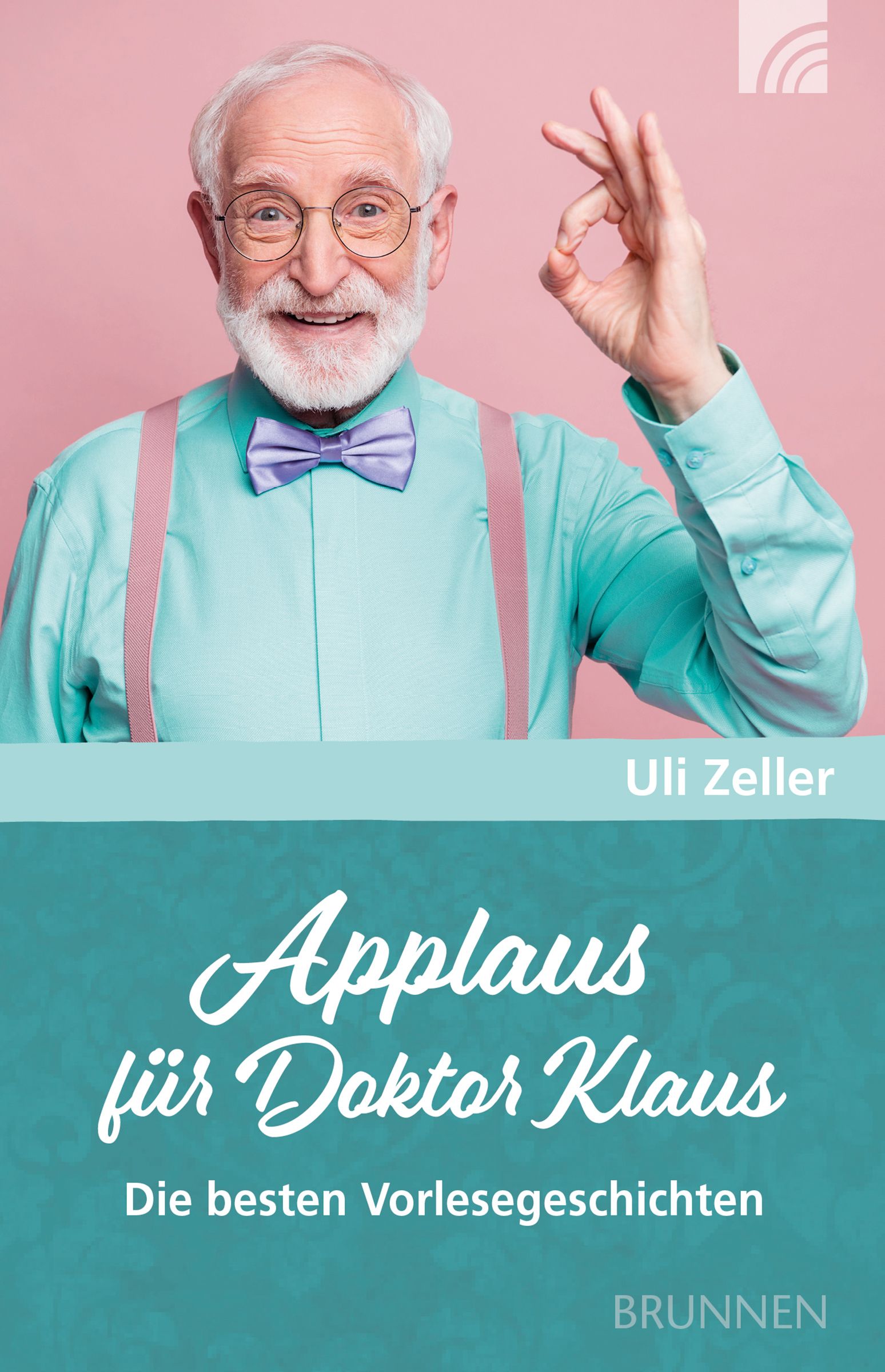 Buch - Applaus für Doktor Klaus - Mann Brille Bart Fliege