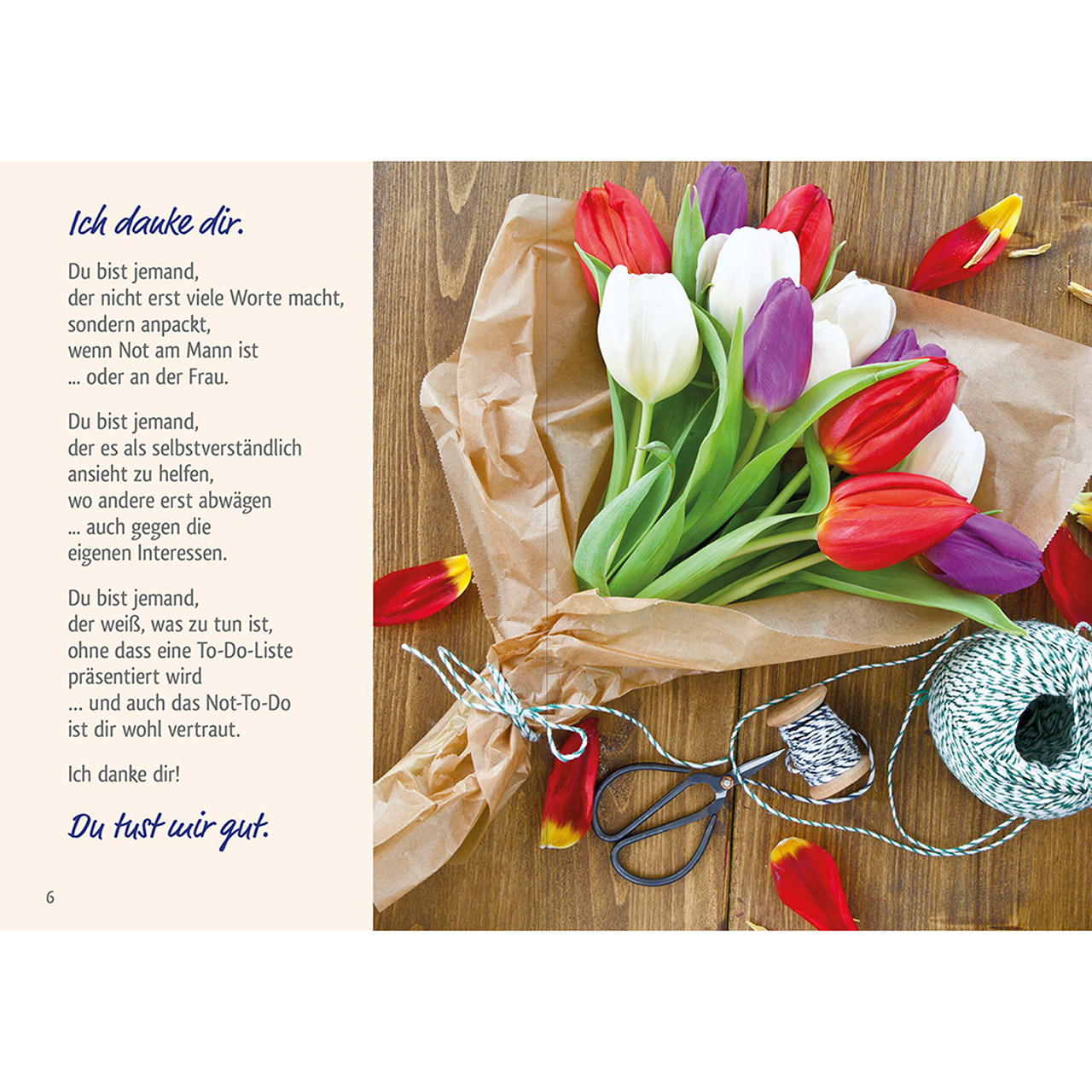 Grußheft - Dankeschön für alles - Rosen