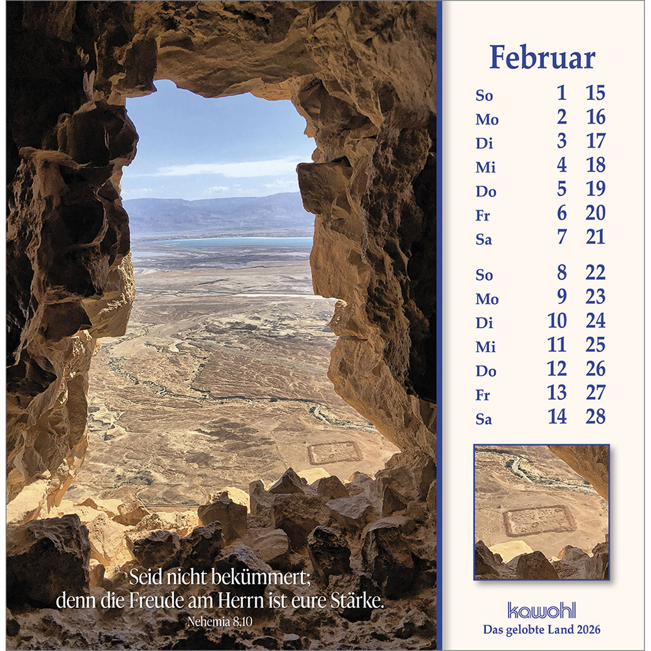 Postkartenkalender - Das gelobte Land 2026