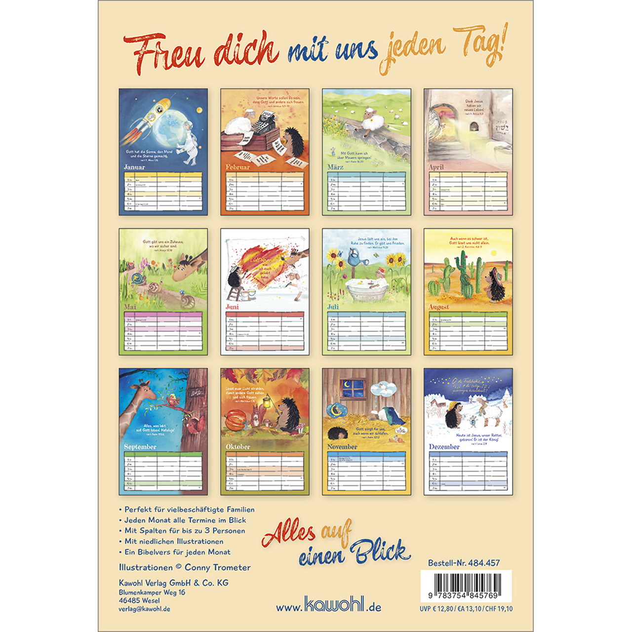 Terminkalender - Freu dich mit uns jeden Tag 2026