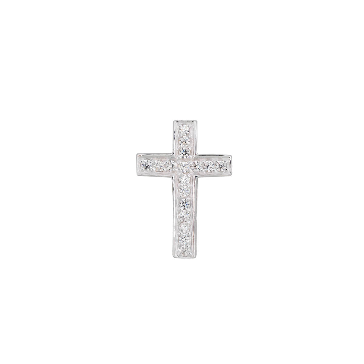 Anhänger 'Kreuz' mit Zirkonia-Steinen