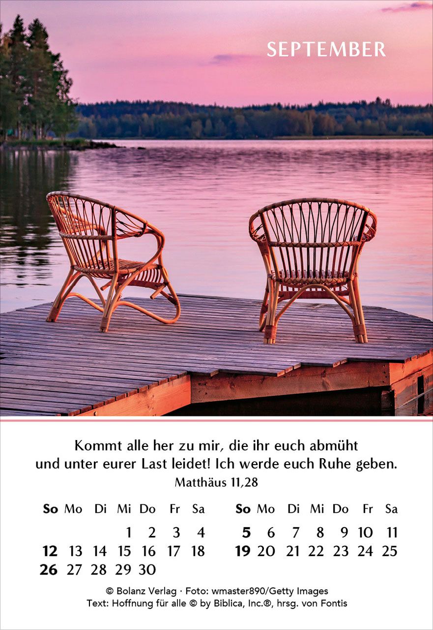 Aufstellkalender - Ein Jahr der Geborgenheit 2027