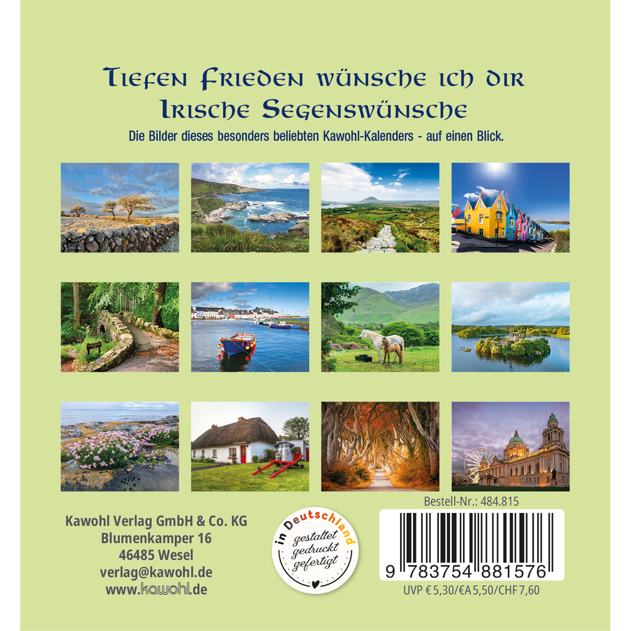 Aufstellkalender - Tiefen Frieden wünsche ich dir 2027