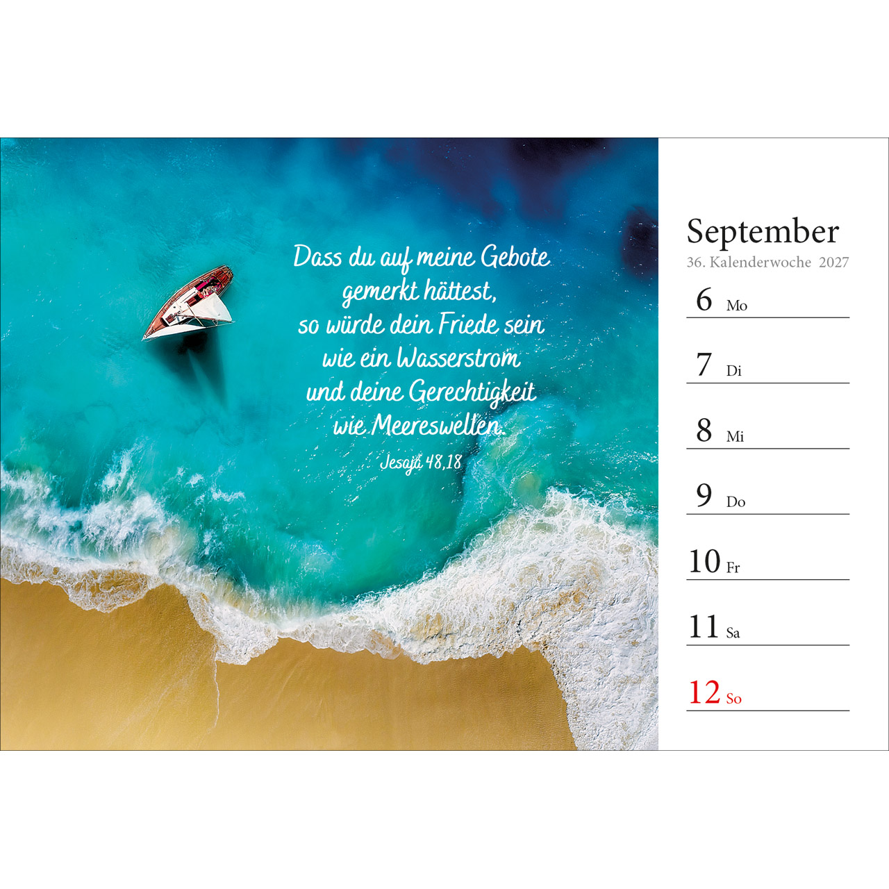 Aufstellkalender - In deine Hand stell ich den Tag 2027