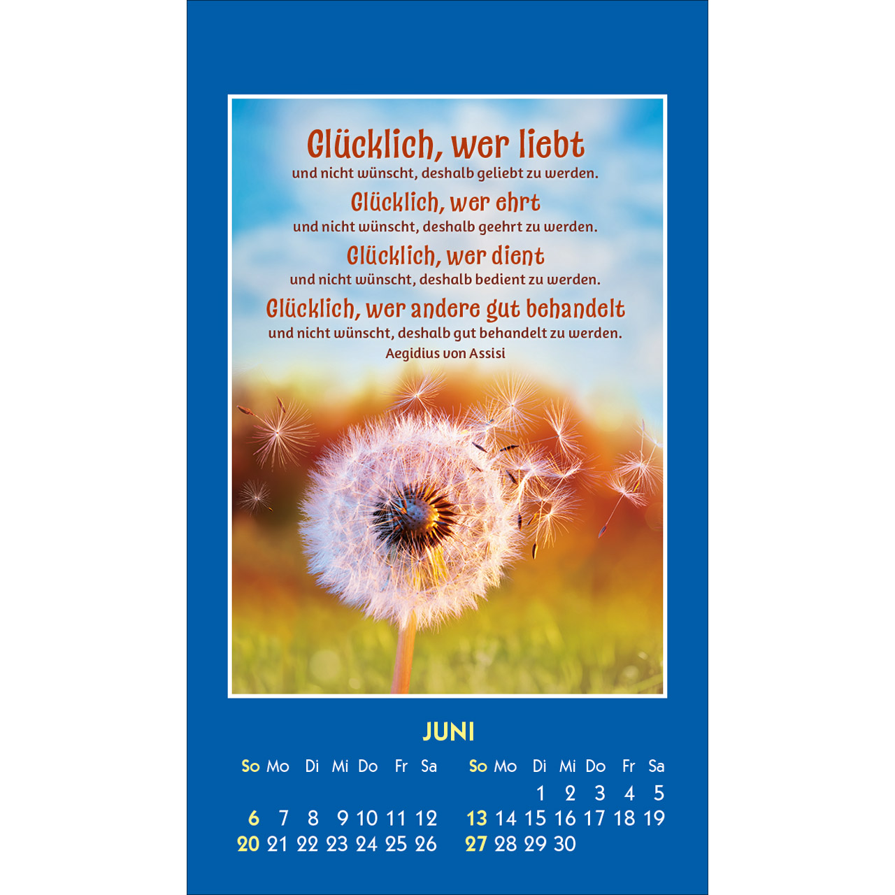 Aufkleberkalender - Ein gutes Wort für Dich 2027