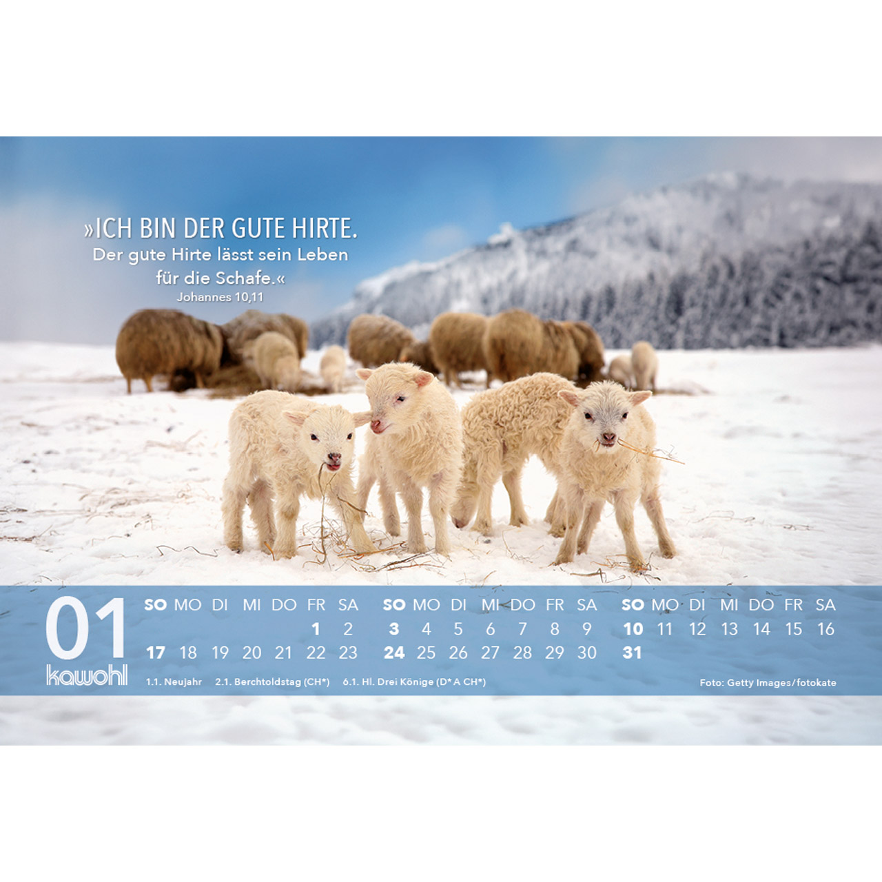 Aufstellkalender - Jesus Zitate 2027