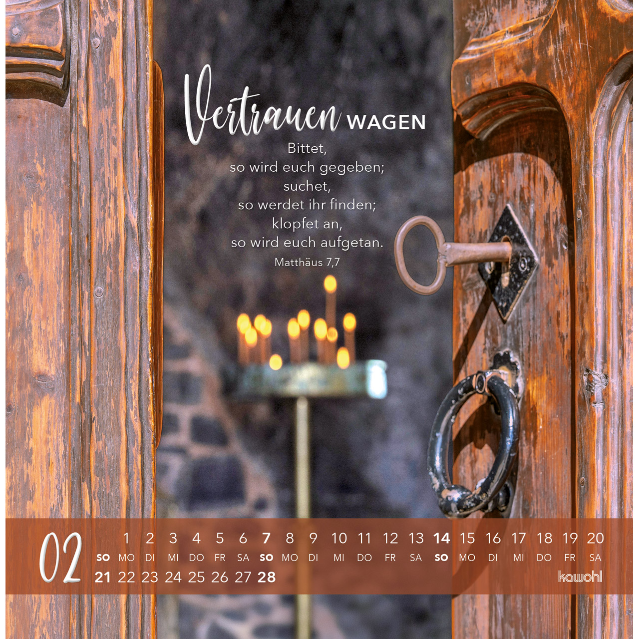 Postkartenkalender - Die Liebe bleibt bestehn 2027