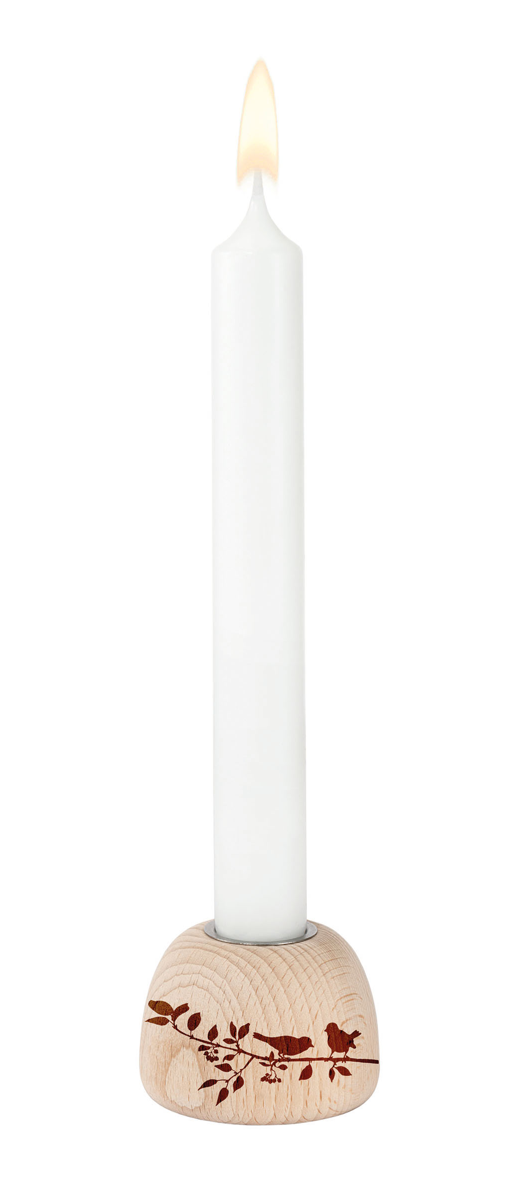 Kerzen-Zubehör - Kerzenständer 'Zweig' - Kerzenständer Holz Kerze Vogel Zweige