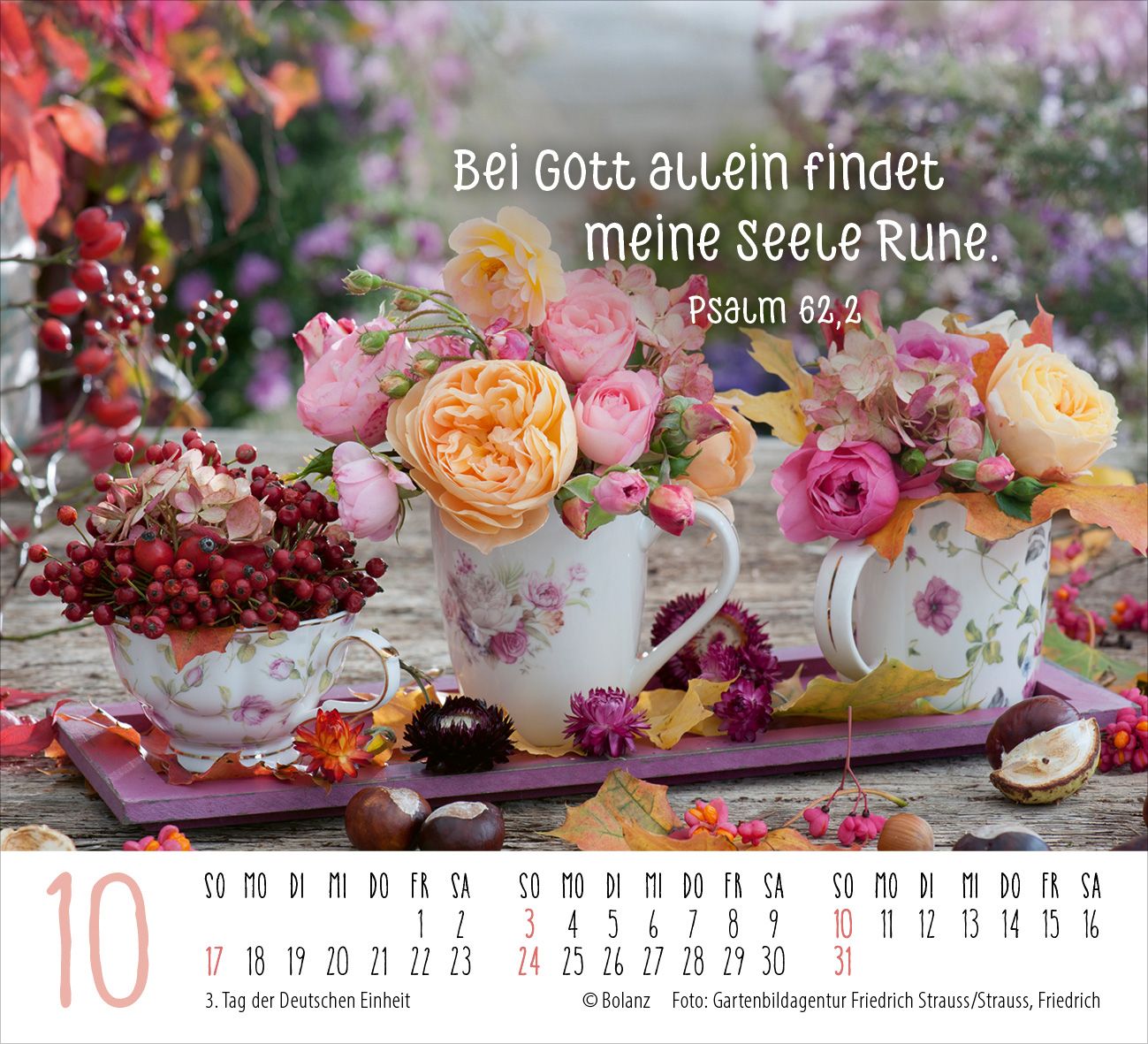 Aufstellkalender - Harmonien für die Seele 2027 Minikalender