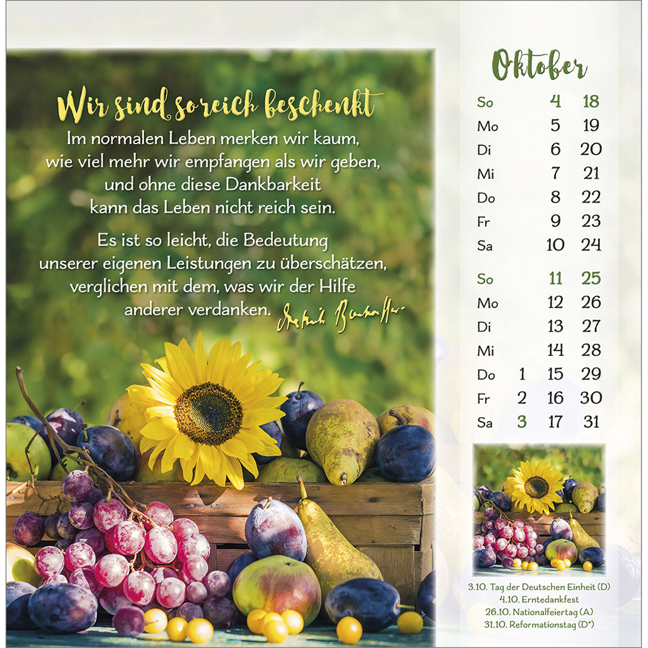 Postkartenkalender - Gott ist für dich 2026