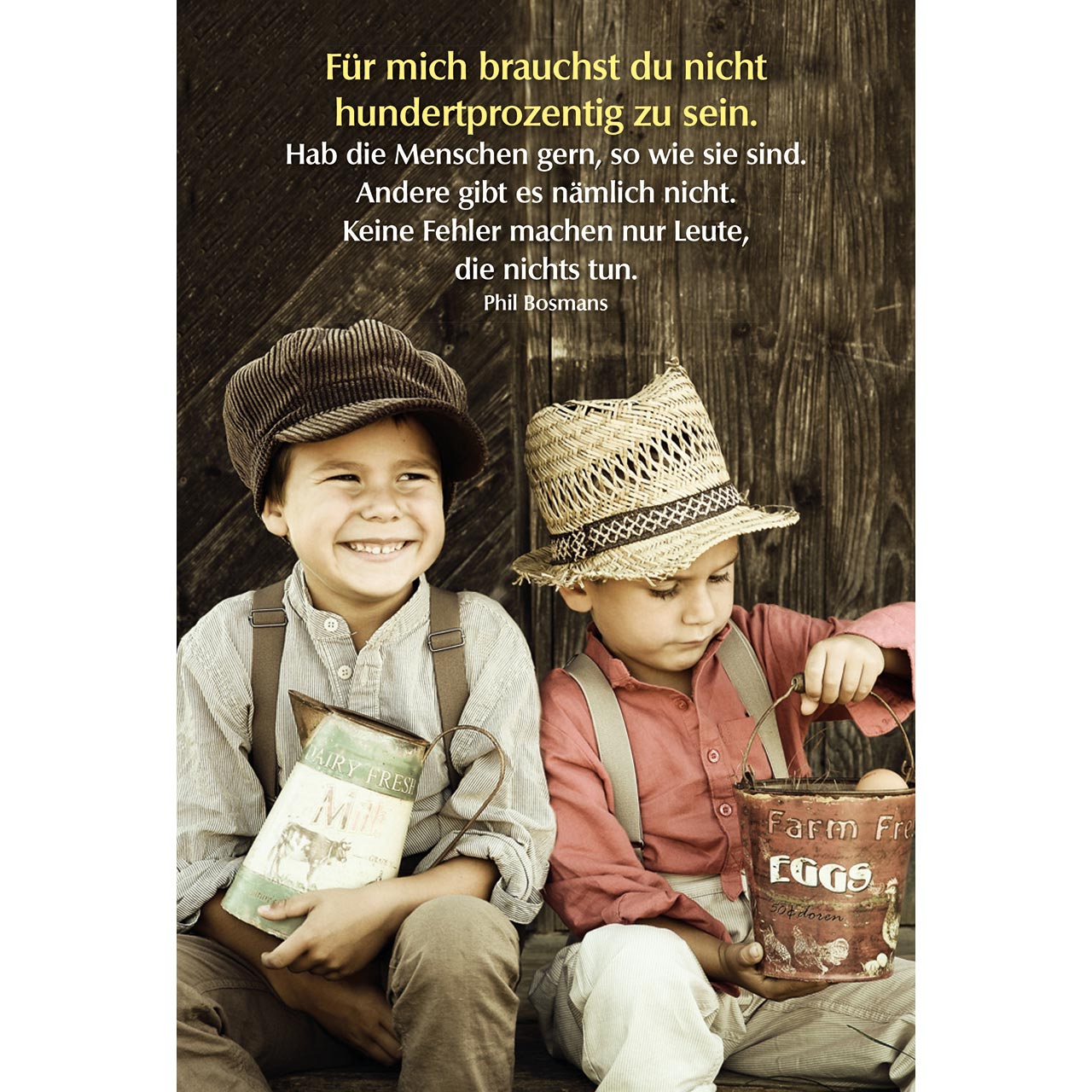 Faltkarte - Für mich - Kinder Jungen Hut Mütze