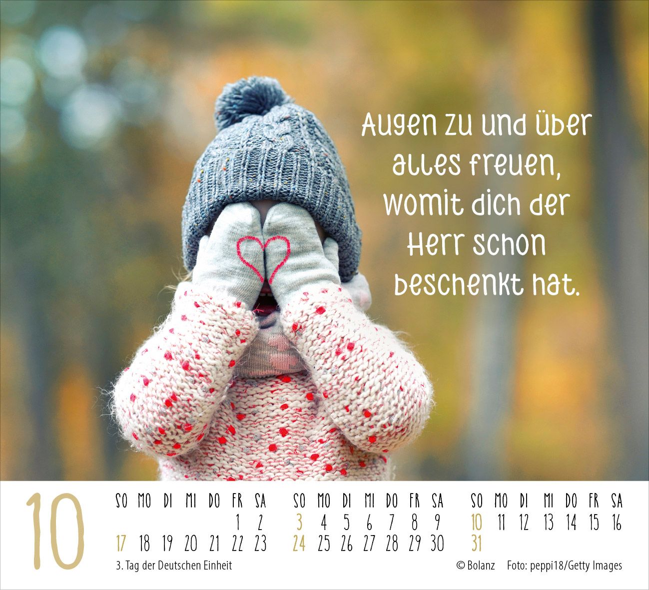 Aufstellkalender - Danke 2027 Minikalender
