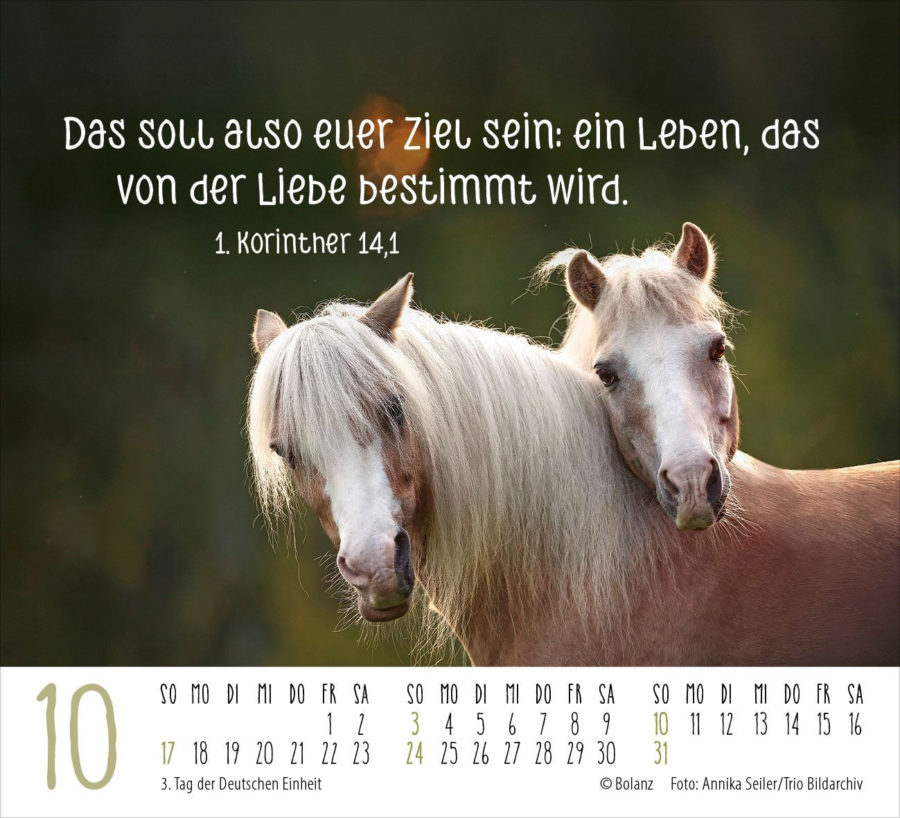 Aufstellkalender - Begegnungen 2027 Minikalender