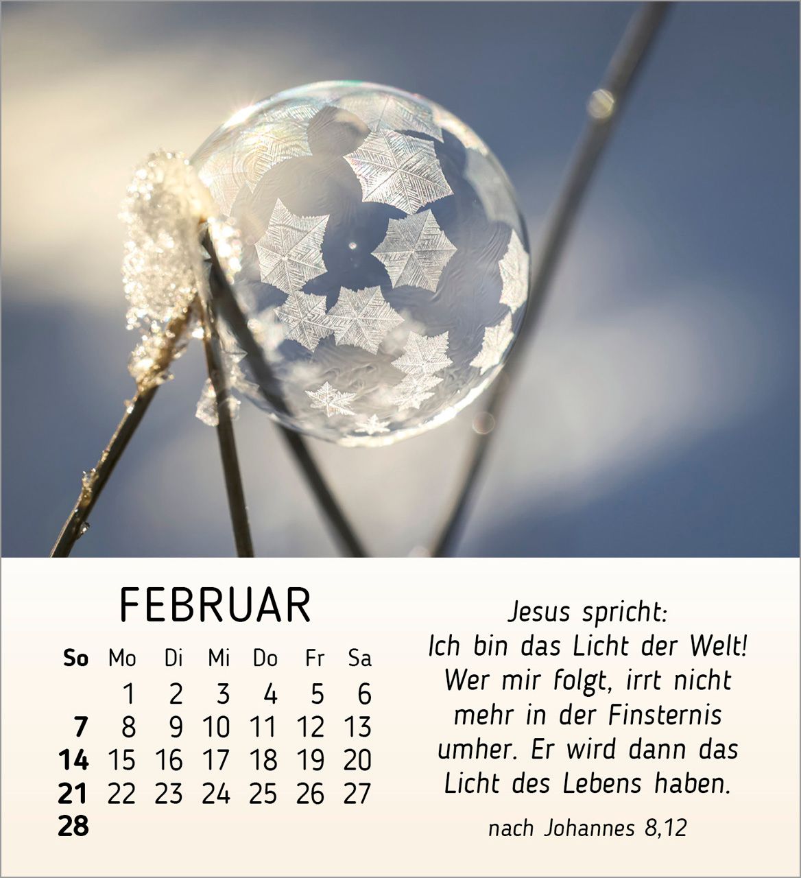 Tischkalender - Schönheit des Lichts 2027