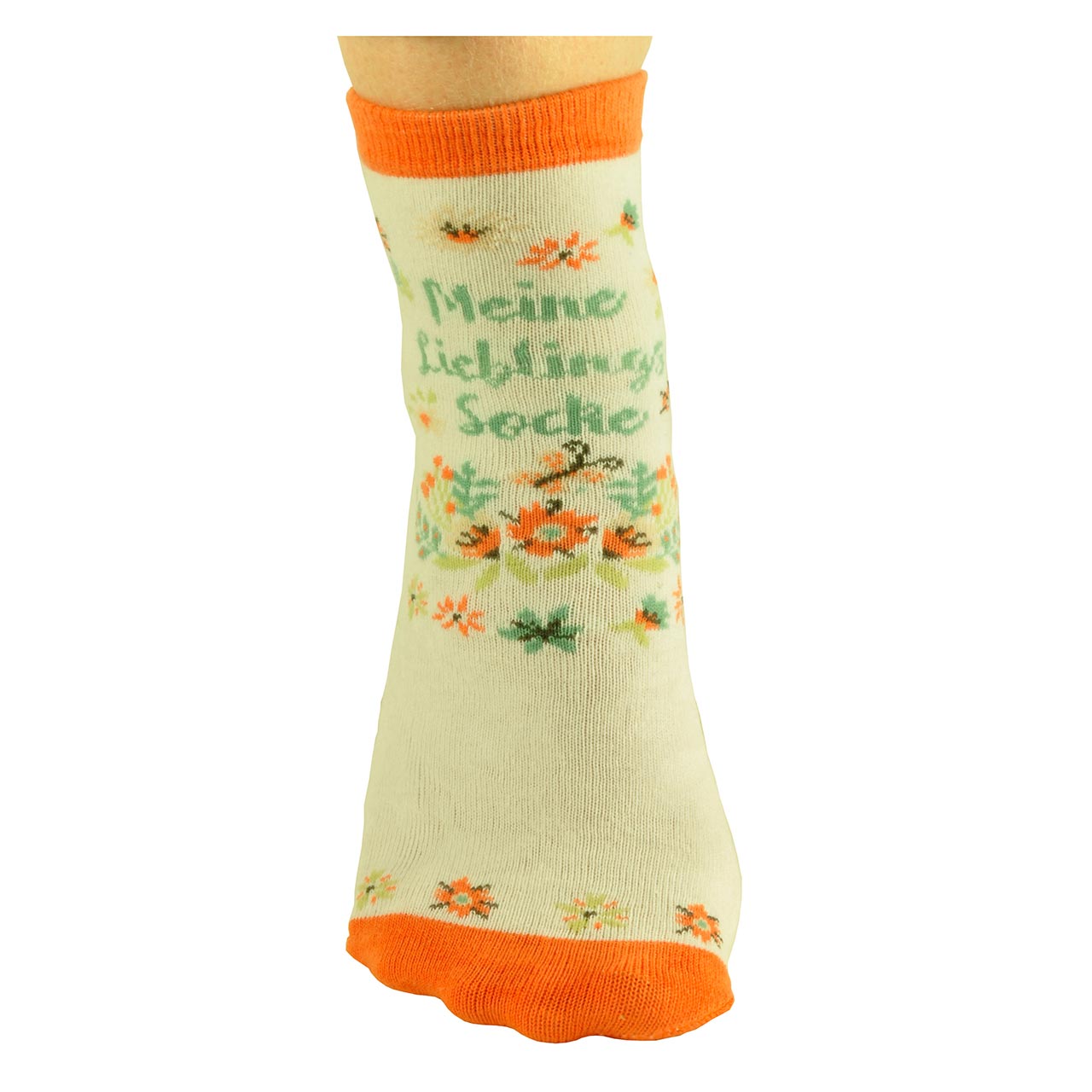 Überraschungssocken - Meine Lieblingssocke - Größe 26-39 - Blumen-Ornamente Blümchenmuster