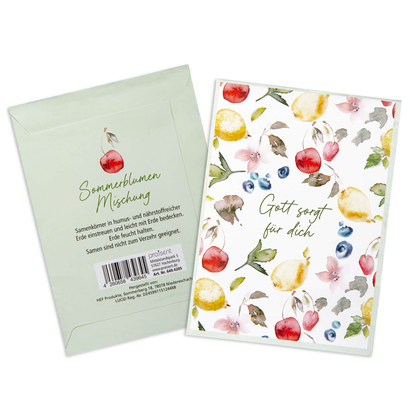Blumensamen - Blumensamen "Gott sorgt für dich"