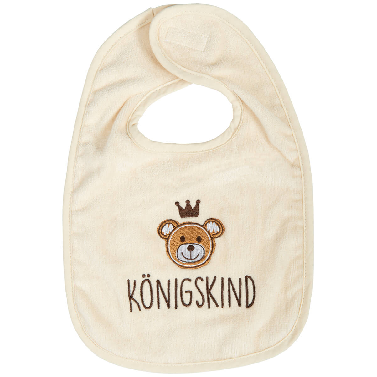Kleidung - Baby-Lätzchen Bär 'Königskind'