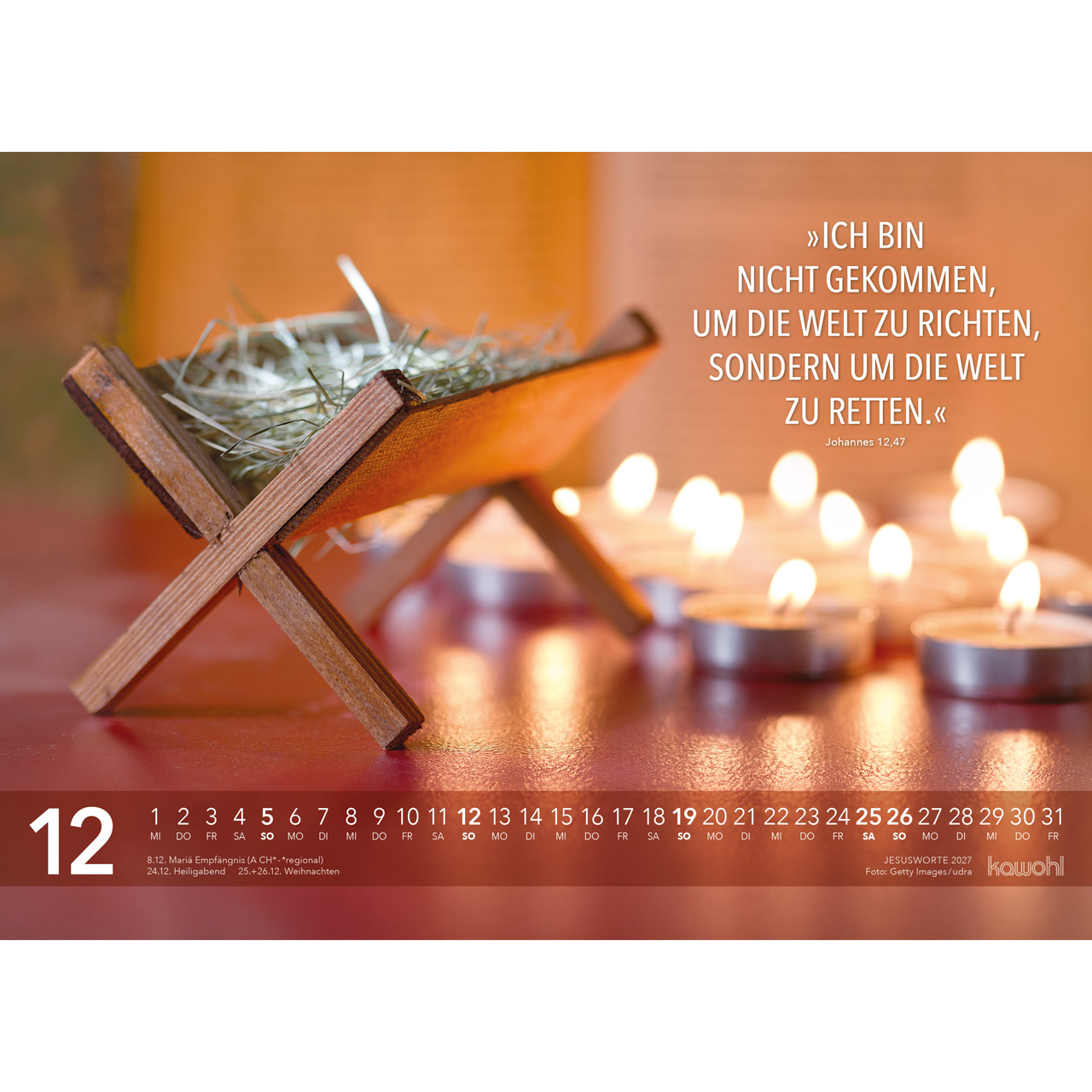 Wandkalender - Jesus Worte 2027