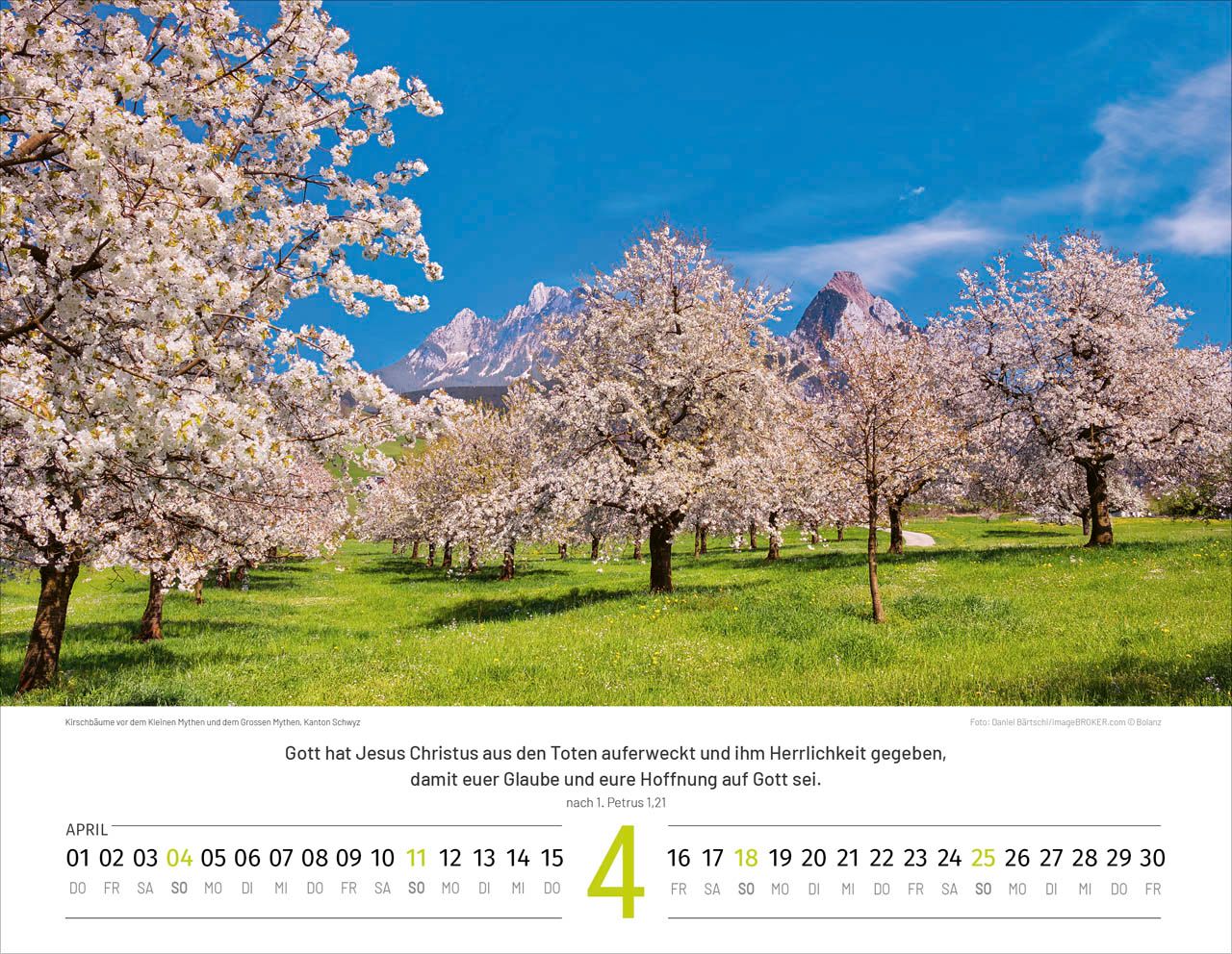 Wandkalender - Schweiz 2027 - deutsch