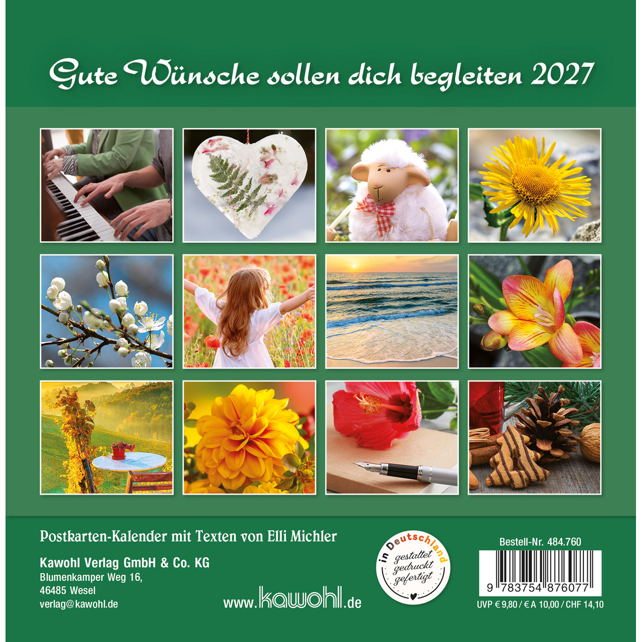 Postkartenkalender - Gute Wünsche sollen dich begleiten 2027