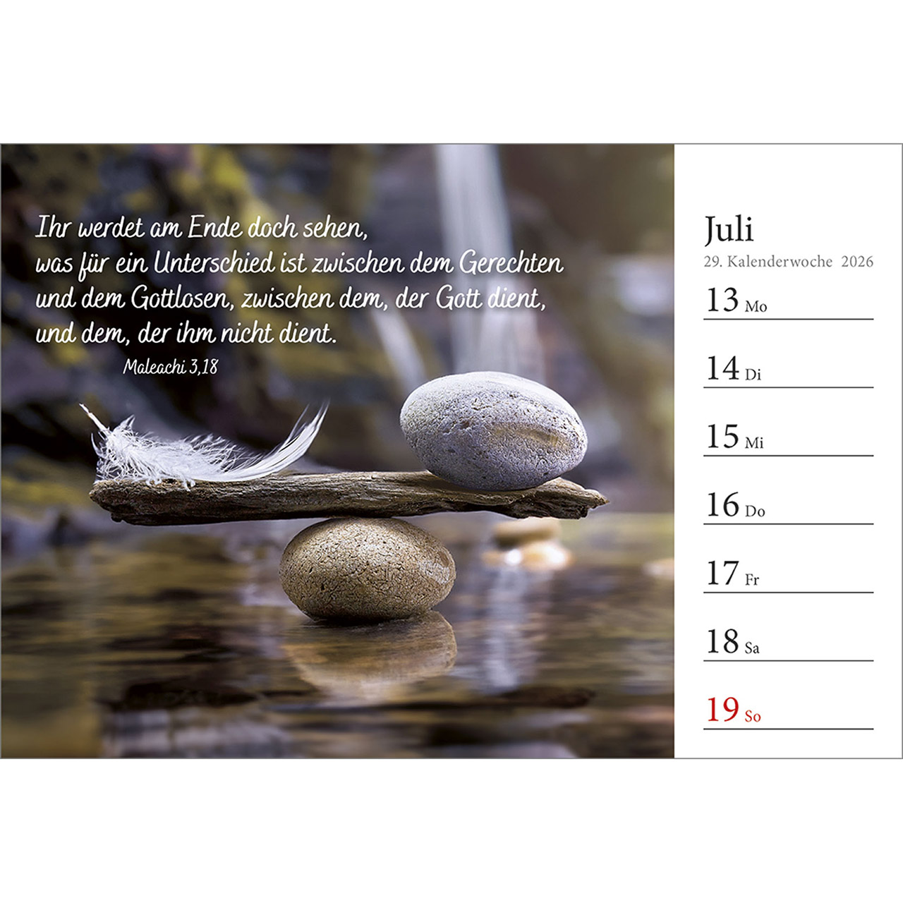 Tischkalender - In deine Hand stell ich den Tag 2026