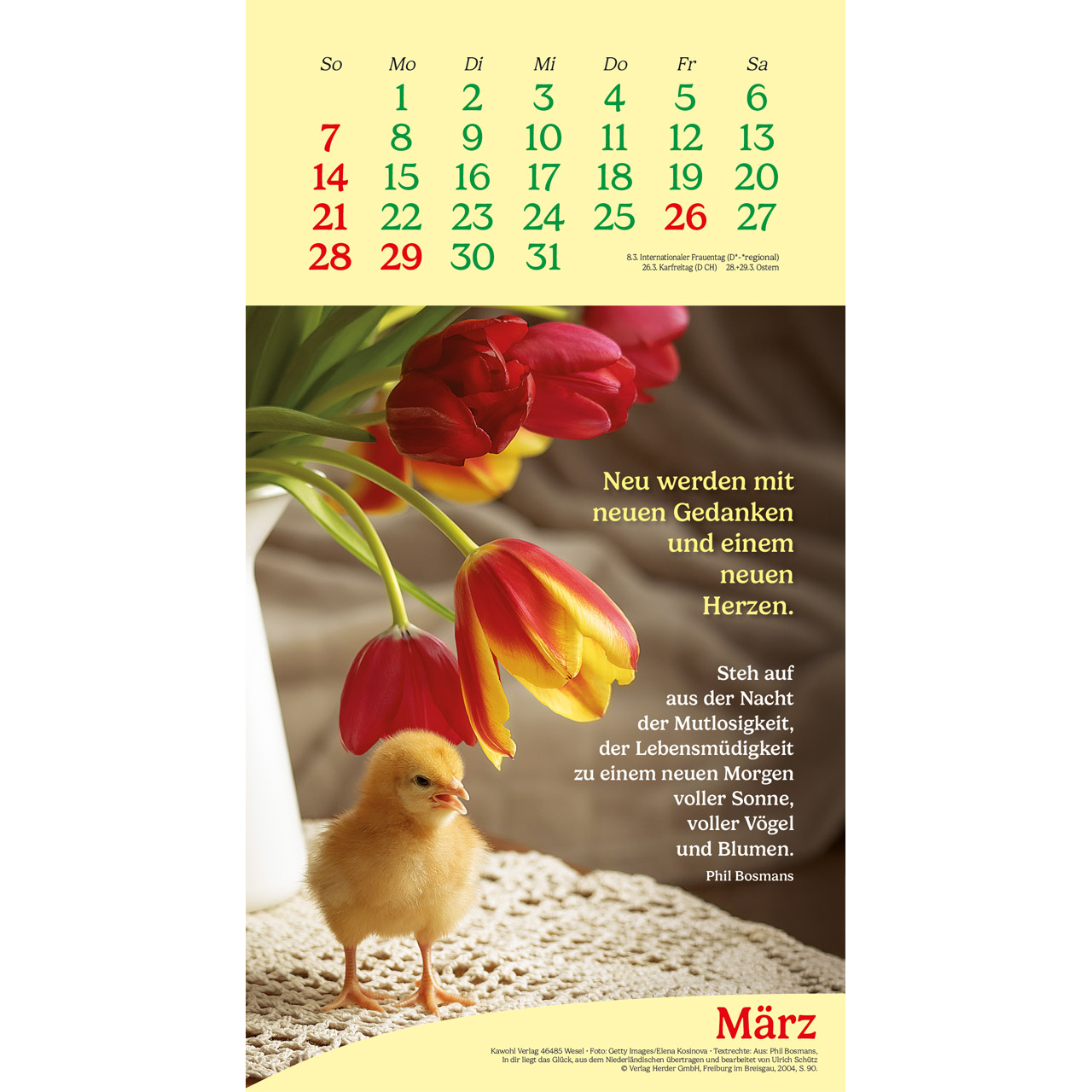 Wandkalender - Vitamine fürs Herz 2027