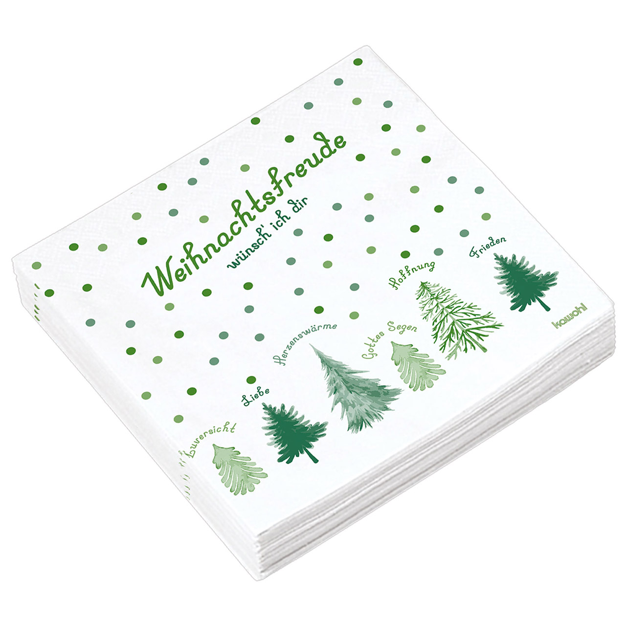 Servietten: Weihnachtsfreude wünsch' ich dir