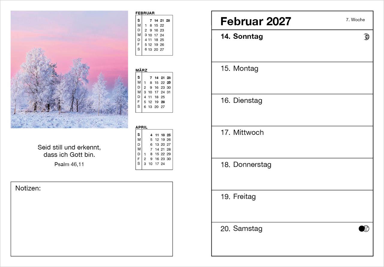 Terminkalender - Farbfoto Agenda 2027