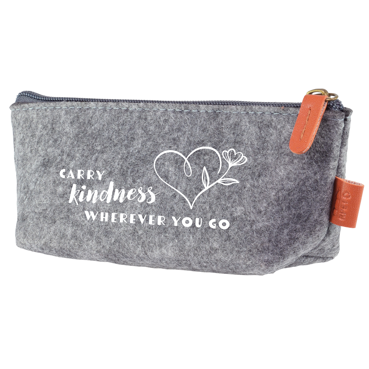 Stiftemäppchen - carry kindness wherever you go - Herz Blume Grafik