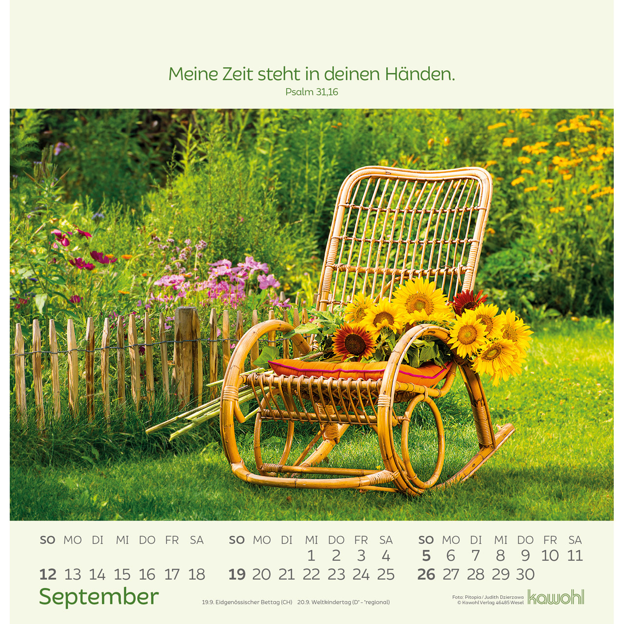 Wandkalender - Blumengrüße 2027