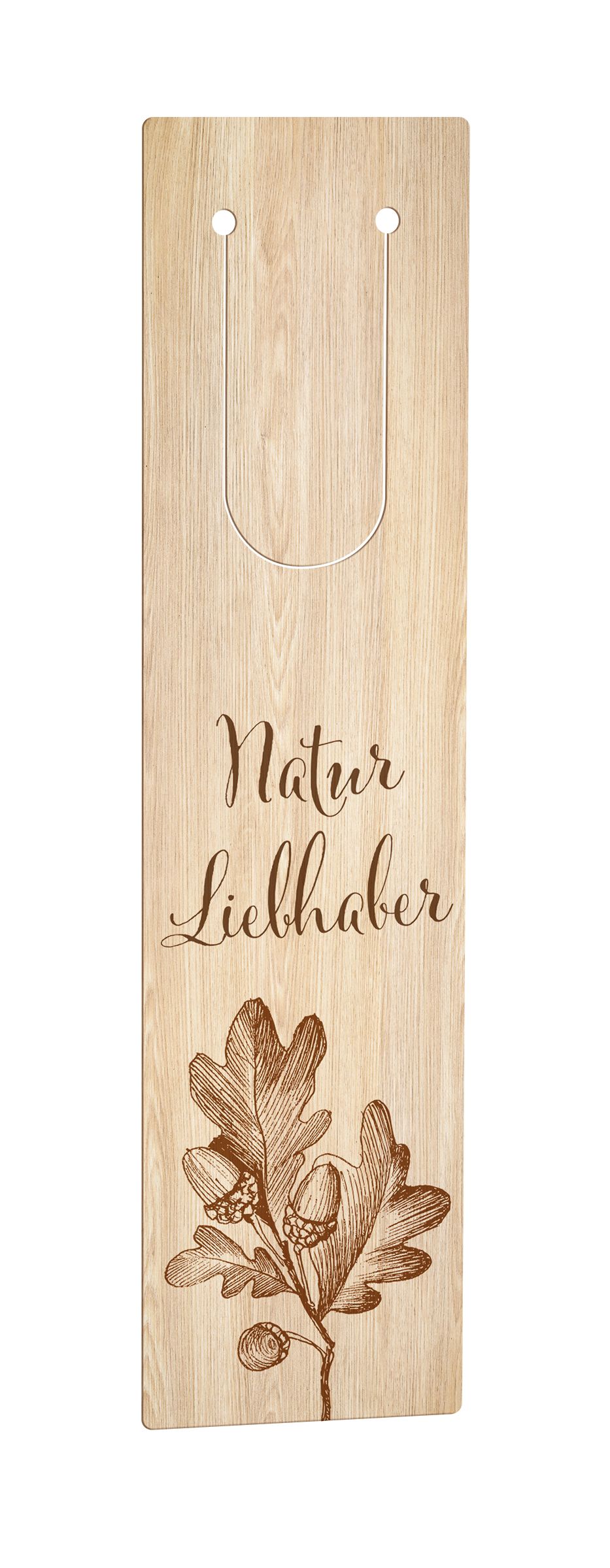 Holzlesezeichen 'Naturliebhaber'