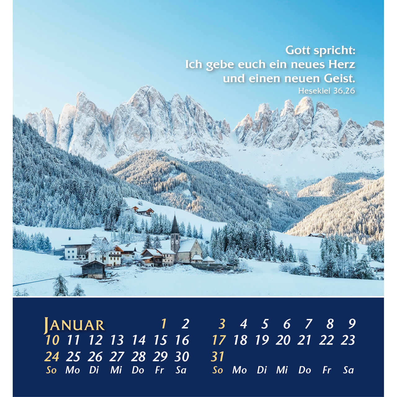 Aufstellkalender - Aus der Stille leben 2027