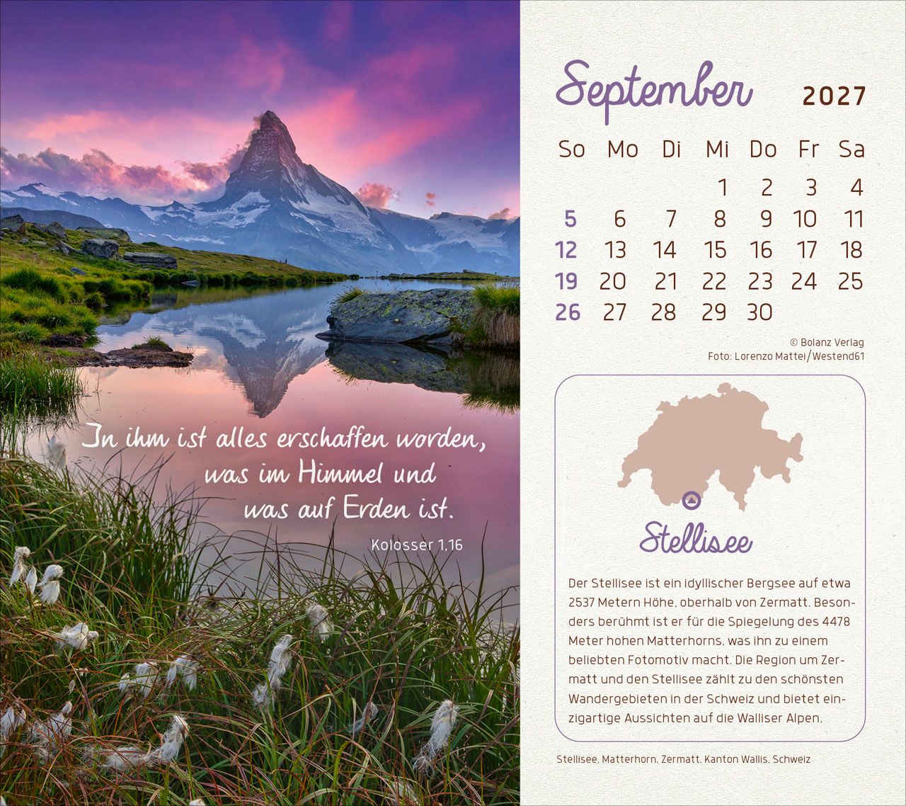 Tischkalender - Faszinierende Schöpfung 2027 Tischkalender