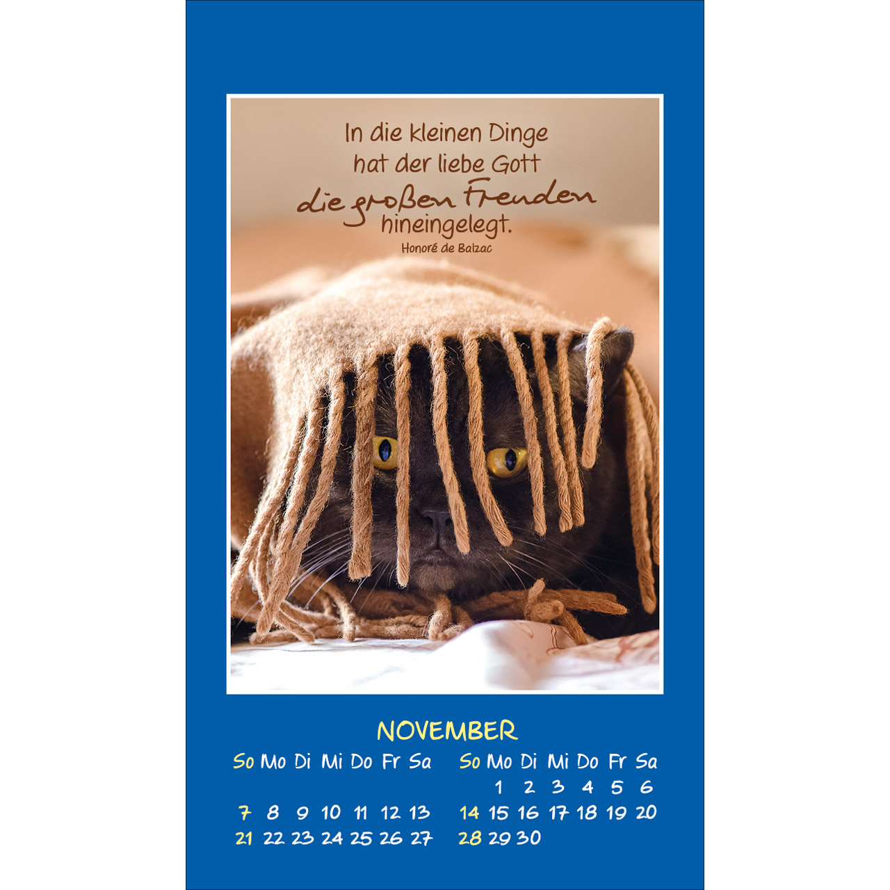 Aufkleberkalender - Mini Katzen-Tatzen 2027 - Katzen