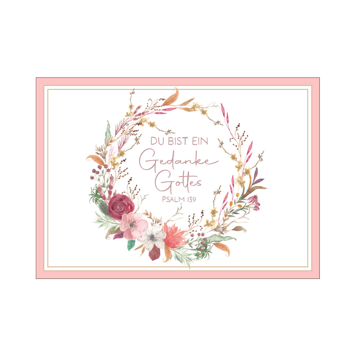 Postkarte - Postkarte 'Gedanke Gottes' - Blumen