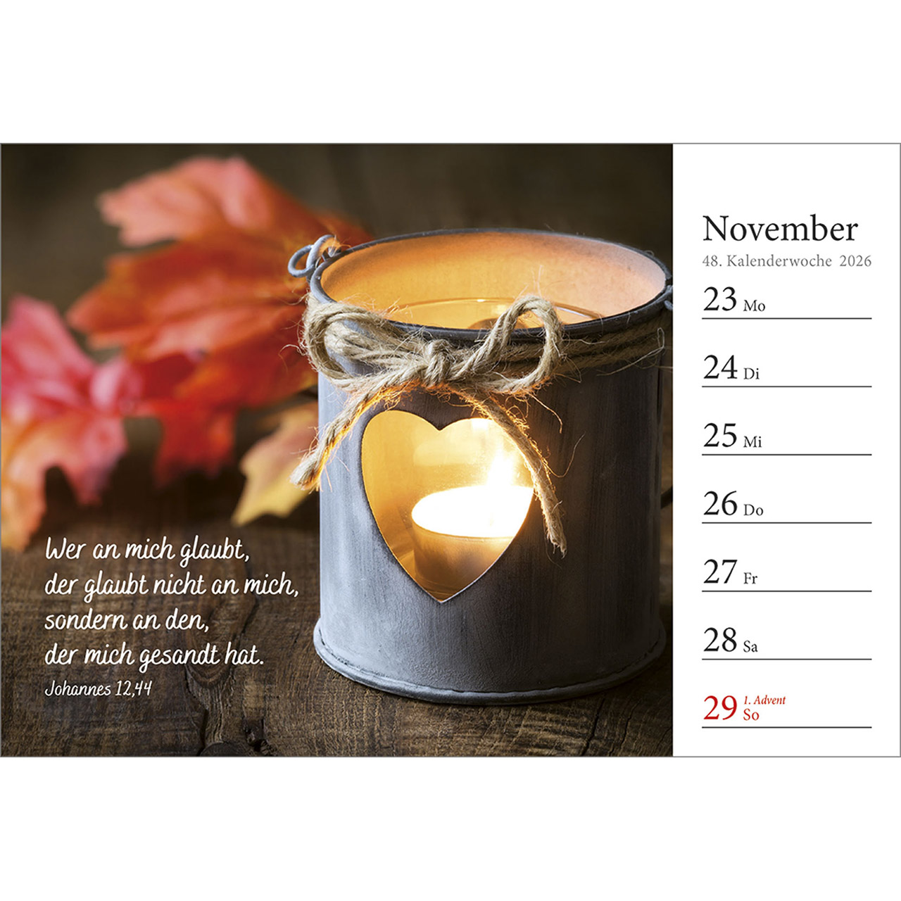 Tischkalender - In deine Hand stell ich den Tag 2026