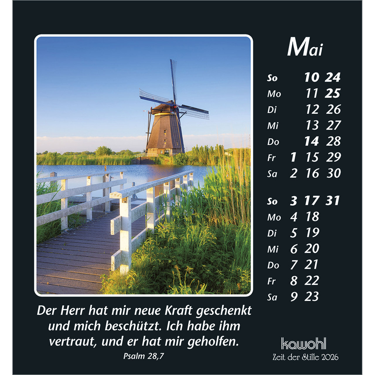 Tischkalender - Zeit der Stille 2026