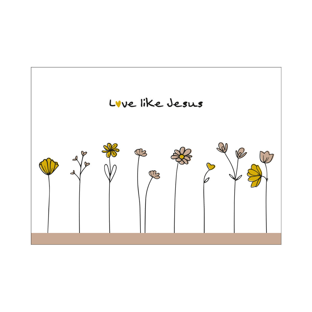 Postkarte - Postkarte 'Love like Jesus'