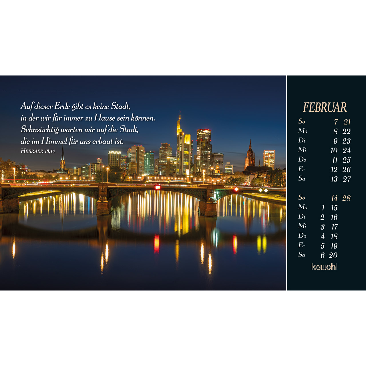 Postkartenkalender - Sehnsucht nach Unendlichkeit 2027