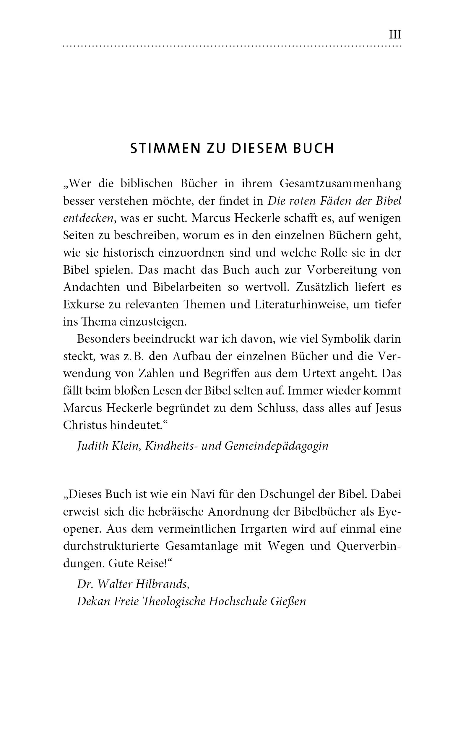 Buch - Die roten Fäden der Bibel entdecken