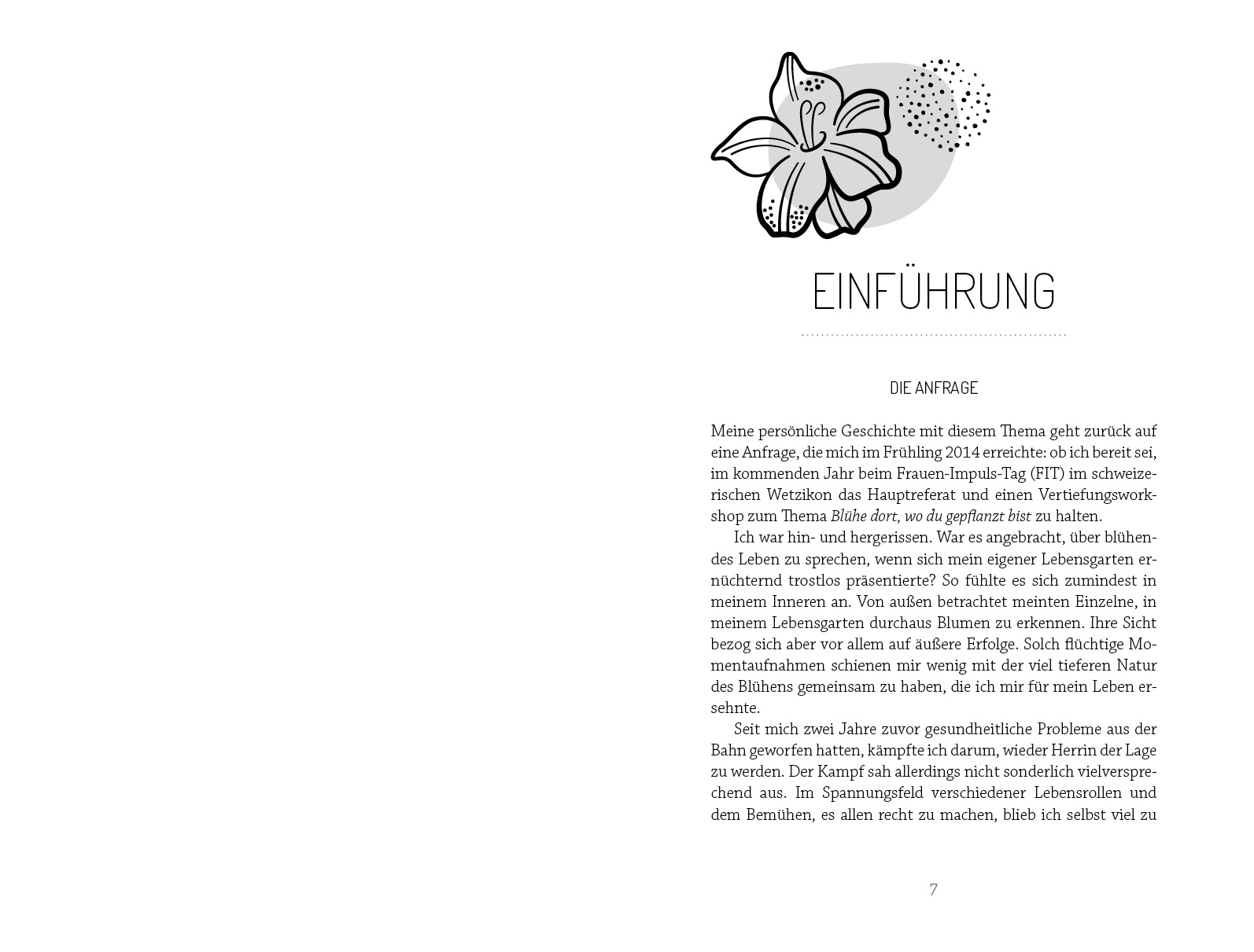 Buch - Blühe dort, wo du gepflanzt bist
