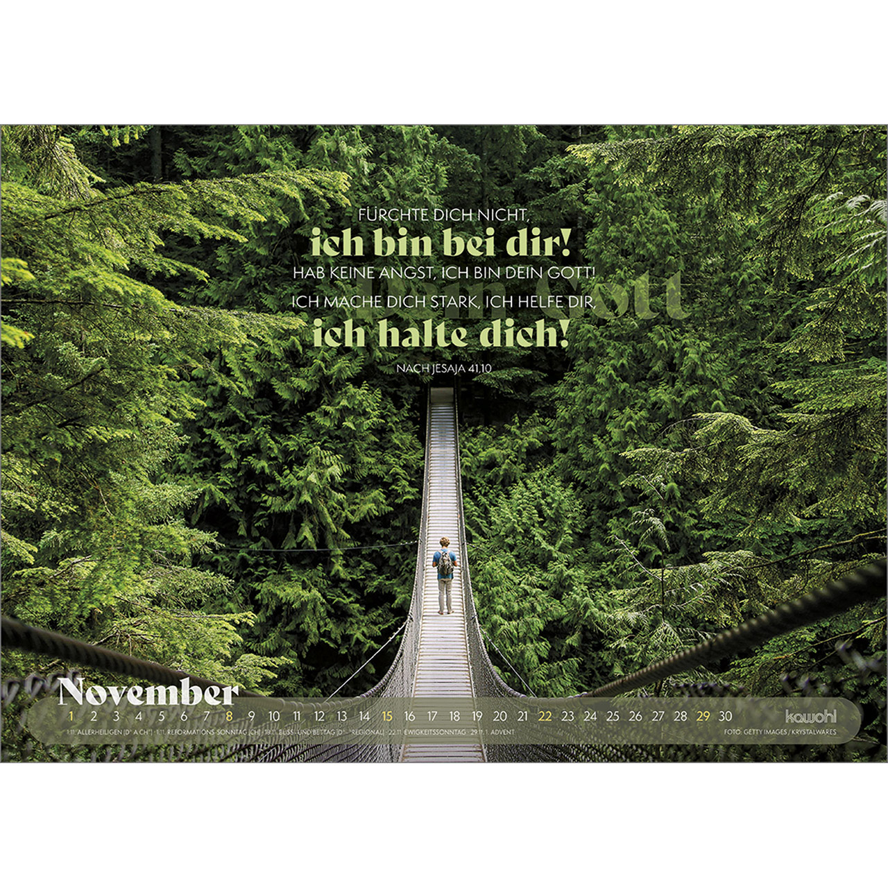 Wandkalender - Abenteuer - Unterwegs mit Gott 2026